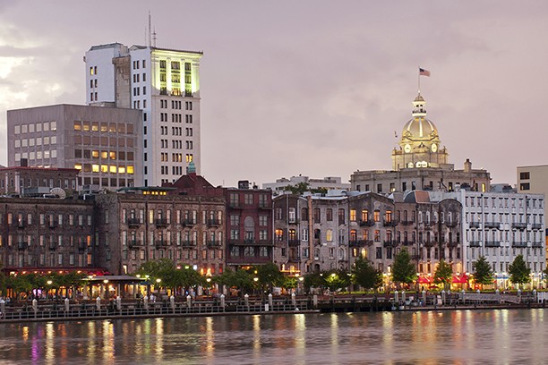 Savannah Georgia river front